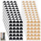 oruola Lot de 480 coins de photo autocollants pour scrapbooking, coins de photos, coins de photos, coins de montage pour albums, loisirs créatifs, livre de souvenirs, noir et marron