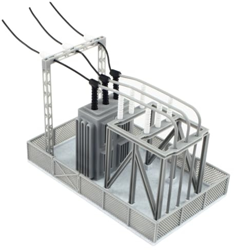Overdrive-Racing H0 Trafostation Umspannwerk Bausatz - Elektrizitätswerk Trafo Strom Station