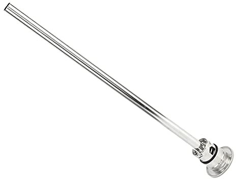 Distributeur de mini-fûts Silver Beer Spear, tube d'extraction en acier inoxydable 304 pour le soutirage de fûts de bière pression, certifié NSF de qualité alimentaire, petit filetage, résistant, fa