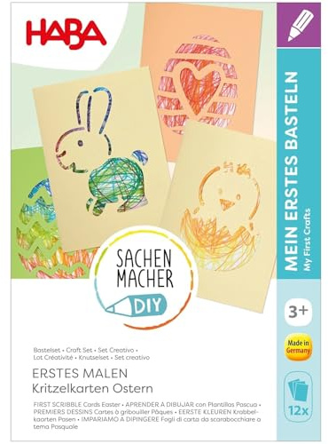 Bastelset - Erstes Malen Kritzelkarten Ostern