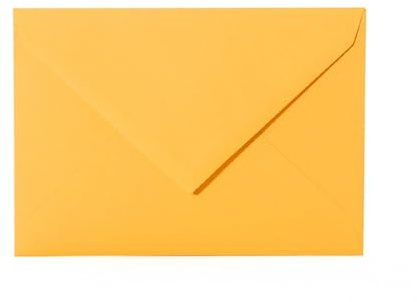 Paper24-25 Briefumschläge DIN C5 – (162 x 229 mm), 120g Papier – Für besondere Anlässe in Gelb-Orange