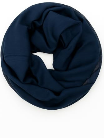 FASHION YOU WANT Damen edler einfarbiger Loop Schal Schlauchschal,Unifarben Tuch, Glitzer leichter Schlauchschal