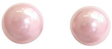 Mjuka rosa pärlörhängen för vardagskläder och speciella tillfällen