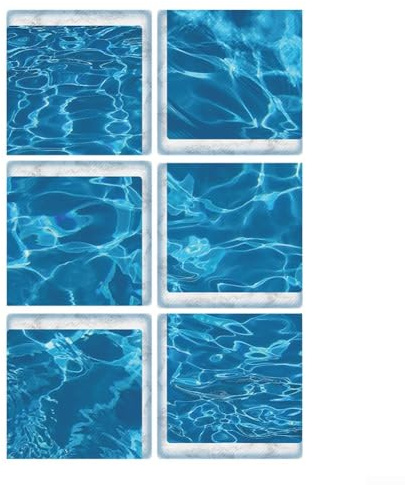 Spelonify Lot de 6 Autocollants antidérapants en PVC givré pour Sol de Douche et Baignoire, marches Non S pour et Personnes âgées, décoration de Salle de Bain imperméable pour Bord de Piscine et (A)