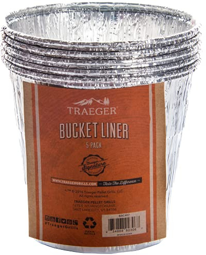 Traeger Grills BAC407 Fetteimer Liner Grillzubehör, 5 Stück