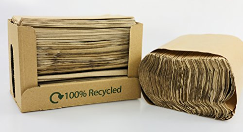 We Can Source It Ltd - Recycled Paper Napkins with Recycled Card Dispenser 33 x 33 cm – Unbleached Paper Napkins for Parties, Cafes, Restaurants – Simple and Practical - Pack of 1000