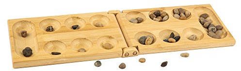 pandoo Bamboo Mancala – strategi brädspel – perfekt för resor eller semester