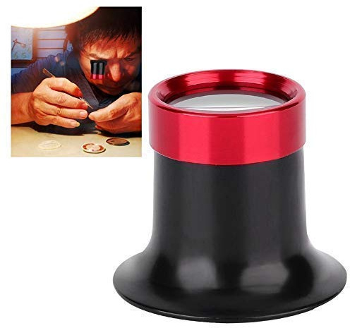Loupe D'horloger, Loupe de Lecture Réparation De Loupe Oculaire en Alliage D'aluminium 10x pour Lecture Tous Les Travaux De Précision Réparations Couture