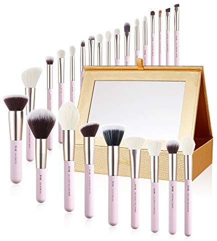 Jessup Make-up-Pinsel-Set, professioneller Make-up-Pinsel, Lidschatten, Mischpulver, Foundation, Rouge, Concealer, 25 Stück, mit Kosmetik-Aufbewahrungsbox, Rouge Braut T295