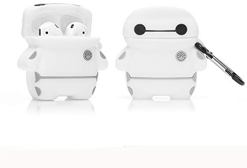 YIGEYI Airpods - Custodia in silicone compatibile con gli Airpods 1 e 2 custodia per cartoni animati 3D carina divertente [serie anime US] (Baymax)