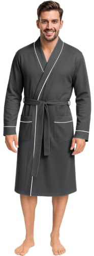 NY Threads Herren-Bademantel aus Baumwollmischgewebe