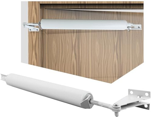 CASONNIK Door Closer,White,Standard Duty Pneumatic Screen and Storm Door Closer