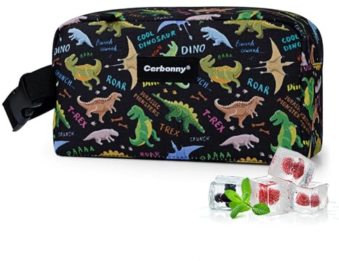 Cerbonny Small Cooler Bag, Freezable Snack Bag with Ice Packs | Insulated, perfect for office, school & travel. Great for yogurt, fruit snacks and drinks. Suitable for adults/kids