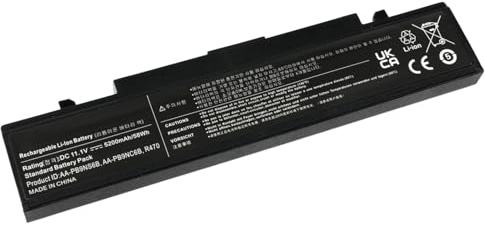 AA-PB9NC6B AA-PB9NS6B Akku Samsung R519 R530 R580 R780 58Wh | 11.1V / 5200mAh 1000 Ladezyklen Kein Memory-Effekt Schutz vor Überladung, Kurzschluss 12M Garantie + 24h Support