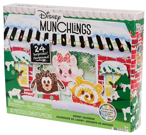 Disney Munchlings Advent Calendar with Color Change and Scented Figures, 31-pieces