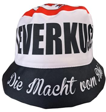 Wallitschek Fischerhut Leverkusen (hochwertige Qualität), Deutscher Meister 2024, Fanhut, Sonnenhut, Anglerhut, Mütze, Bucket hat, Fussball