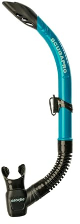 SCUBAPRO Escape Semi-Dry Snorkel, with Purge Valve and Splashguard Barrel-Top Design