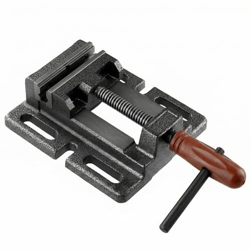 QWORK® Étau Perceuse Colonne, Étau Largeur de Mâchoire 80 mm, Machine