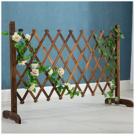 Förlängt gallerstängsel Trädgårdsstaket, skärm för tillväxt av klätterväxter, används för innergårdsstaket/partition/dekoration/H100Cm Stabilize