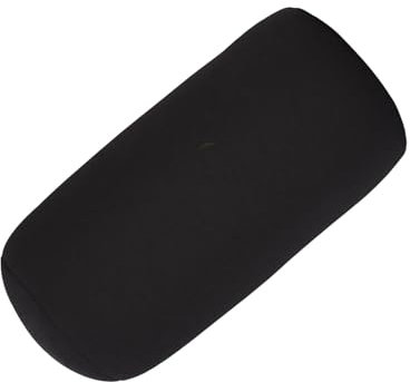 Brrnoo Bequemes Mikrokügelchen-Rollkissen, Stützt Nacken und Handgelenk, Niedliches Design, Ideal Als Sitzkissen für Unterwegs und zu Hause, mit Weichem, Dehnbarem Bezug (Black)