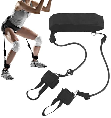 Weldphur Allenatore di Salto Verticale, Fasce di Resistenza alla forzas delle Gambe per Allenamento di Salto Verticale, Allenatore di Salto con Fasce Resistenti Elastiche