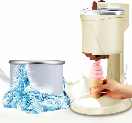 YGHBFRSZ Soft Serve and Sorbet Maker, Yogurt Mr Whippy Ice Cream Makers, Home DIY Kitchen Automatic Mini Fruit Soft Serve Ice Cream Machine, Healthy, Simple One Push Operation