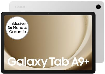 Samsung Galaxy Tab A9+ WiFi Android-Tablet, 128 GB Speicherplatz, Großes Display, 3D-Sound, Simlockfrei ohne Vertrag, Silver, Inkl. 3 Jahre Herstellergarantie [Exklusiv bei Amazon]
