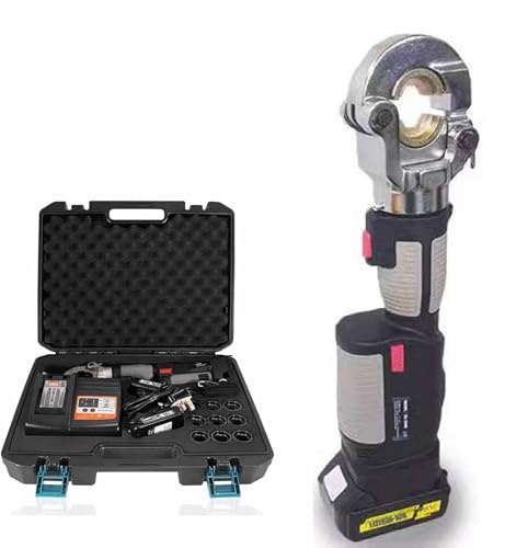 Kit di crimpatura idraulica elettrica, crimpatrice per capicorda per terminali elettrici e fili, gamma 16-300 m², struttura in acciaio fuso durevole