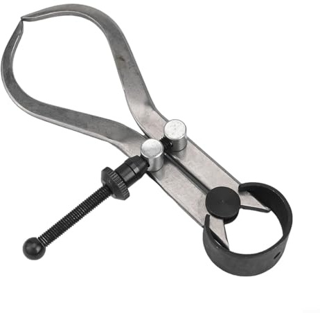 Eawfgtuw Pinza Vernier para torneado de madera, herramienta de medición externa de 100/150/200 mm, divisor de acero al carbono para diámetro exterior del torno, calibre portátil para uso en interiores