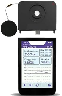 Misuratore di luce ultravioletta HPL-225UV Radiometro Sorgenti luminose UVA UVB Multi-sonda Alta precisione Semplice funzionamento Facile lettura dei dati(HPL225UV2)