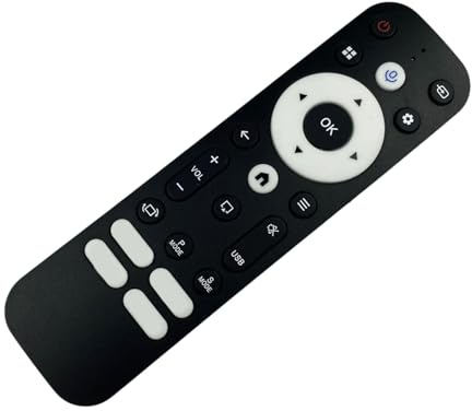 Ijksbehjf Control remoto portátil ligero fácil de transportar para uso doméstico, control remoto de voz, agarre ergonómico, control de voz ABS, ligero y portátil