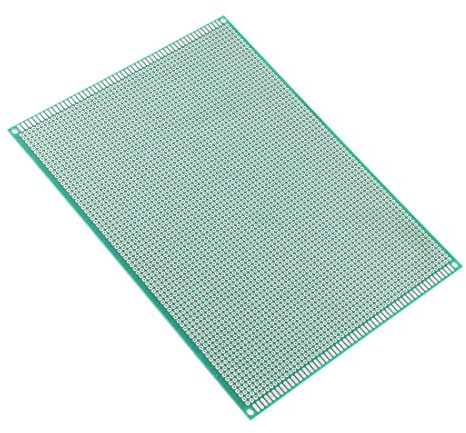 sourcing map Leiterplatte 15x20cm Einseit. Univ. Lochr. PCB D 1,6mm 1stk | Einseitige Universalpapier gedruckt DIY Prototyp Platine Steckbrett