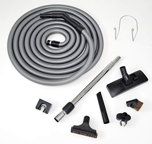 Genialvac Standard-Schlauch-Set für Zentralstaubsauger für Saugdosen 36-38mm (Länge 15m)
