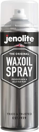 JENOLITE Waxoil Rust Prevention & Protection Aerosol Spray | 500ml | CLEAR | Waxoil Aerosol for Cars, Vans & Motorbikes | Rust Protection Spray | Ideal Underseal For Cars