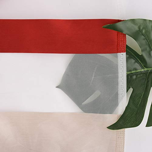 Schöner Wohnen Dekostoff Bright Streifen rot Beere beige 145cm