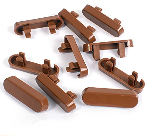 JCP 10 x Tan Window Drainage Cover Caps Weep Hole Covers for UPVC Windows