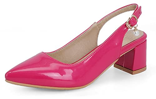 Vrupons Scarpe da donna eleganti con tacco alto, Fucsia, 39 EU