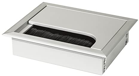 KÖNIG Aluminium Kabeldurchführung PYE 80 x 100 mm Silber eloxiert | Kabeldurchlass aus Aluminium