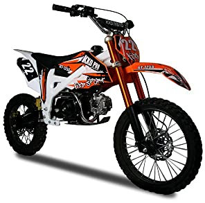 RV-Parts 125ccm Dirtbike Pitbike KXD 612 4Takt 12PS Automatik 17/14 Enduro Cross Motorrad
