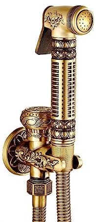 NSTVVEE Pulvérisateur de Bidet à Main pour Toilettes, Antique, pulvérisateur de Bidet pour Toilettes Portables, pulvérisateur de Bidet pour Toilettes de Douche, rehausseur de Toilettes ent