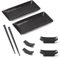 Set di stoviglie per sushi da 8 pezzi, piatto in ardesia per sushi per 2 persone con ciotole per salsa, stoviglie giapponesi, panca portaoggetti Ciotole per salsa Piatti, 21 × 10 cm, Nero