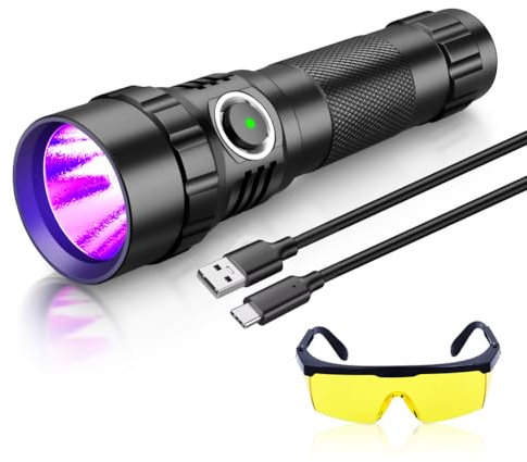 KEENZO 501BPRO UV 395nm Torch,UV 395nm Light LED Ultraviolet Flashlight,Mini Blacklight Detector for Pet Urine,Stain,Bed Bugs and More