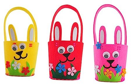TOYANDONA 3St DIY Kinderspiele Osterkörbe für Färbesets Zappelspielzeug Bausätze zappelnde basteln für bastelmaterial für bastelsets für