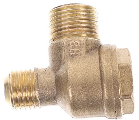 OSALADI Brass Air Compressor Check Valve 2-Port Non-Return Pneumatic Accessory Threaded 16x14mm Compatible with Small -Free Compressor Parts
