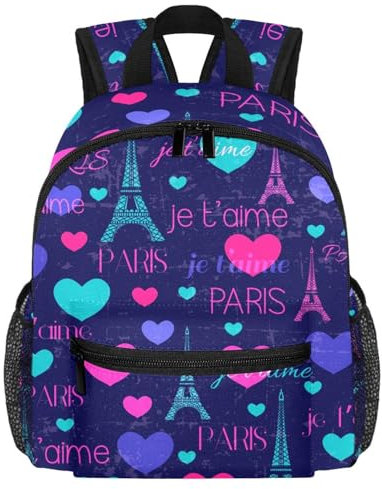 Niedlicher Kleinkind-Rucksack – moderne Kindertasche für Vorschule, Schule, Mädchen und kleine Kinder, Mehrfarbig 2, 25.4x10x30 CM/10x4x12 in