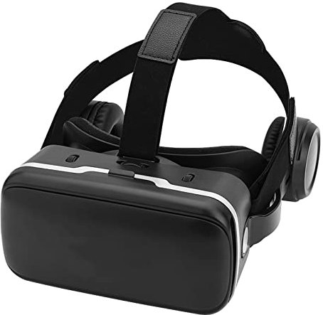För Virtual Reality 3D VR-Glasögon W Earphone För 3,5 -6,0 Telefoner Läder Anti-allergi VR-Glasögon 3D Virtual Reality Glasögon VR Goggles Goggles