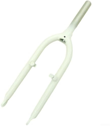 VZXATYOP 20 Zoll Aluminium-Vorderradgabel, Fahrradgabel, Aluminiumgabel Faltrad V-Bremsgabel Oberrohr 28,6 MM * 170 MM Fahrradkomponente(White)