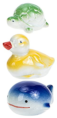 ibasenice 3stücke Schwimmende Keramik-aquariendekorationen Handbemalt Für Aquariumschmuck Dekorationen Für Aquarien Schwimmende Aquariumdekoration
