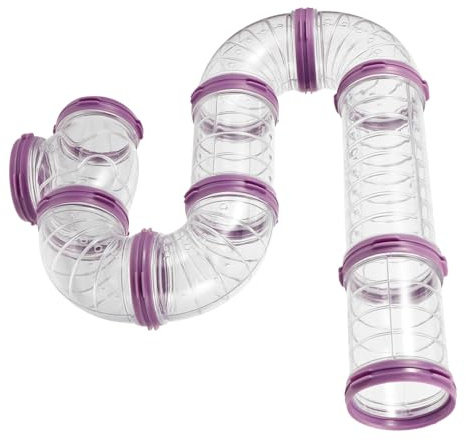 Hemobllo Tunnel pour Hamster et Kit de Tubes Accessoire Extérieur à Monter Soi-même Jouet pour Cage à Hamster