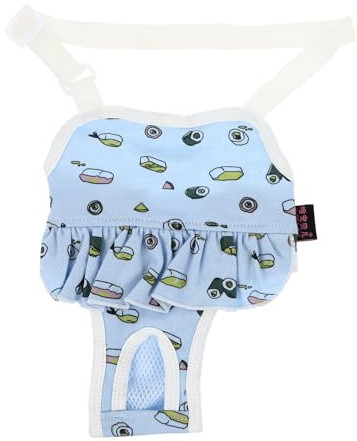 jojofuny Hygienische Hundewindel Waschbar Auslaufsichere Physiologische Schutzhose für Weibliche Hunde Komfortable Periodenhose Schützt Möbel und Böden Geeignet für Untrainierte Welpen und